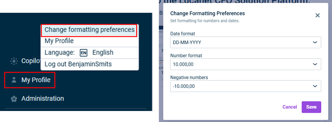 Change-formatting-platform
